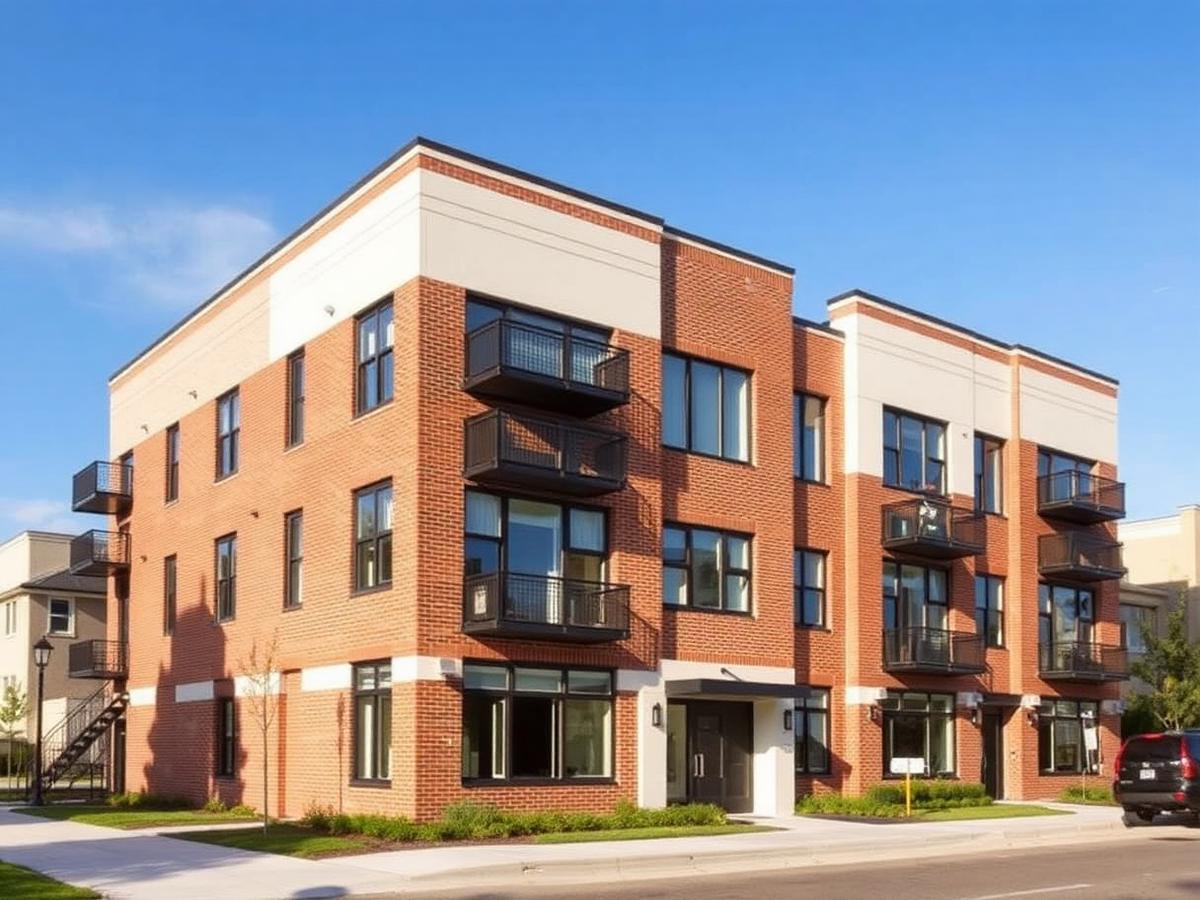 Investment property building with clean modern lines